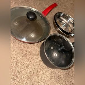 Pots and pans with lids